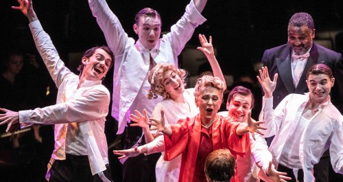 Natalie Dessay et des comédiens